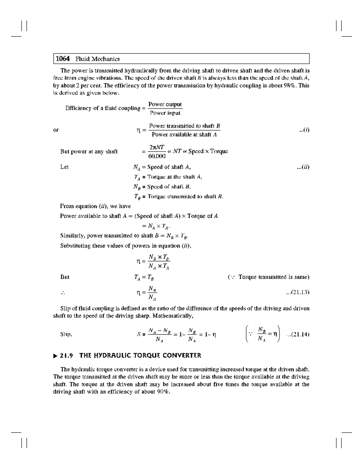 Fluid Mechanics and Hydraulic Machines 47 (64) Fluid Mechanics And