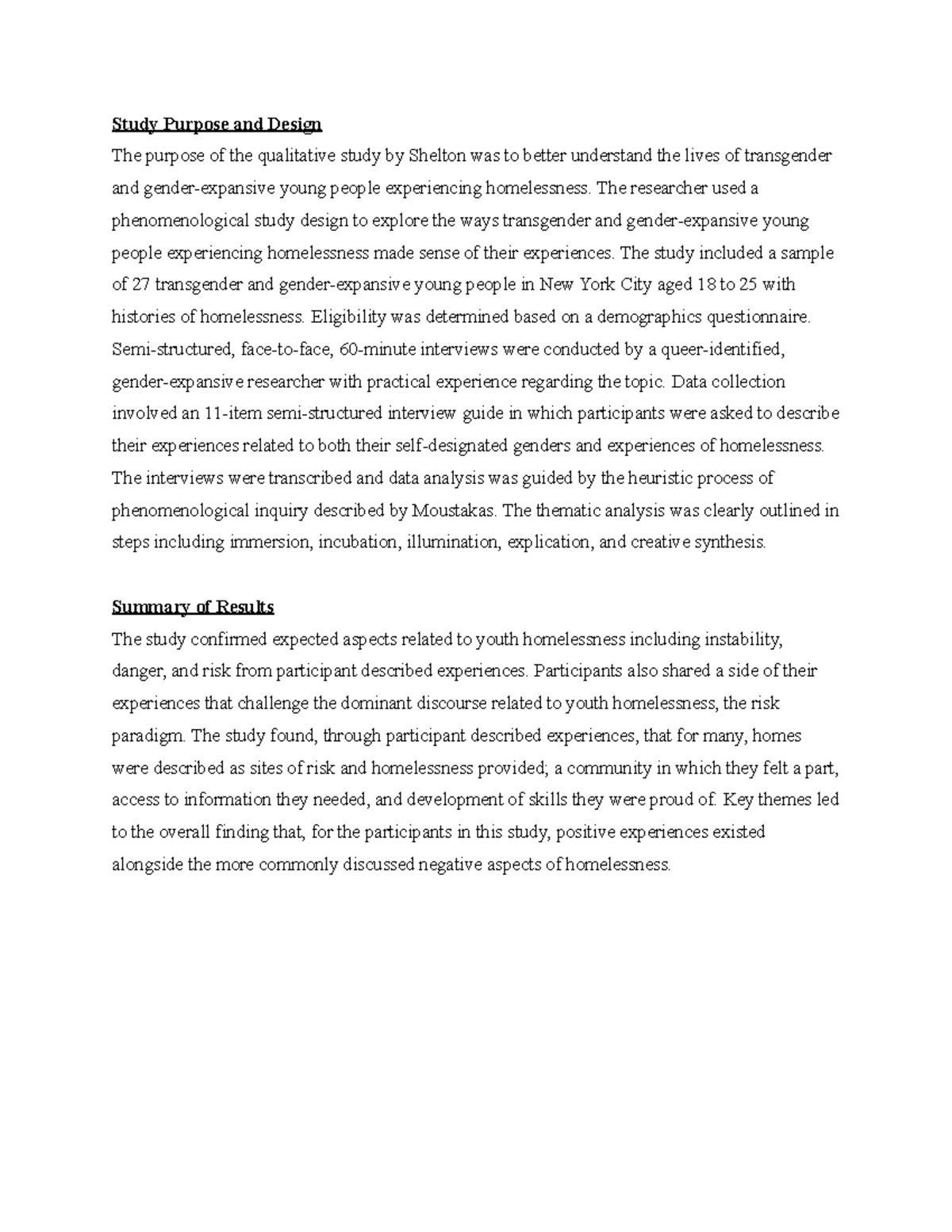 HSCI270 Mod 6 Appraisal - Study Purpose And Design The Purpose Of The ...