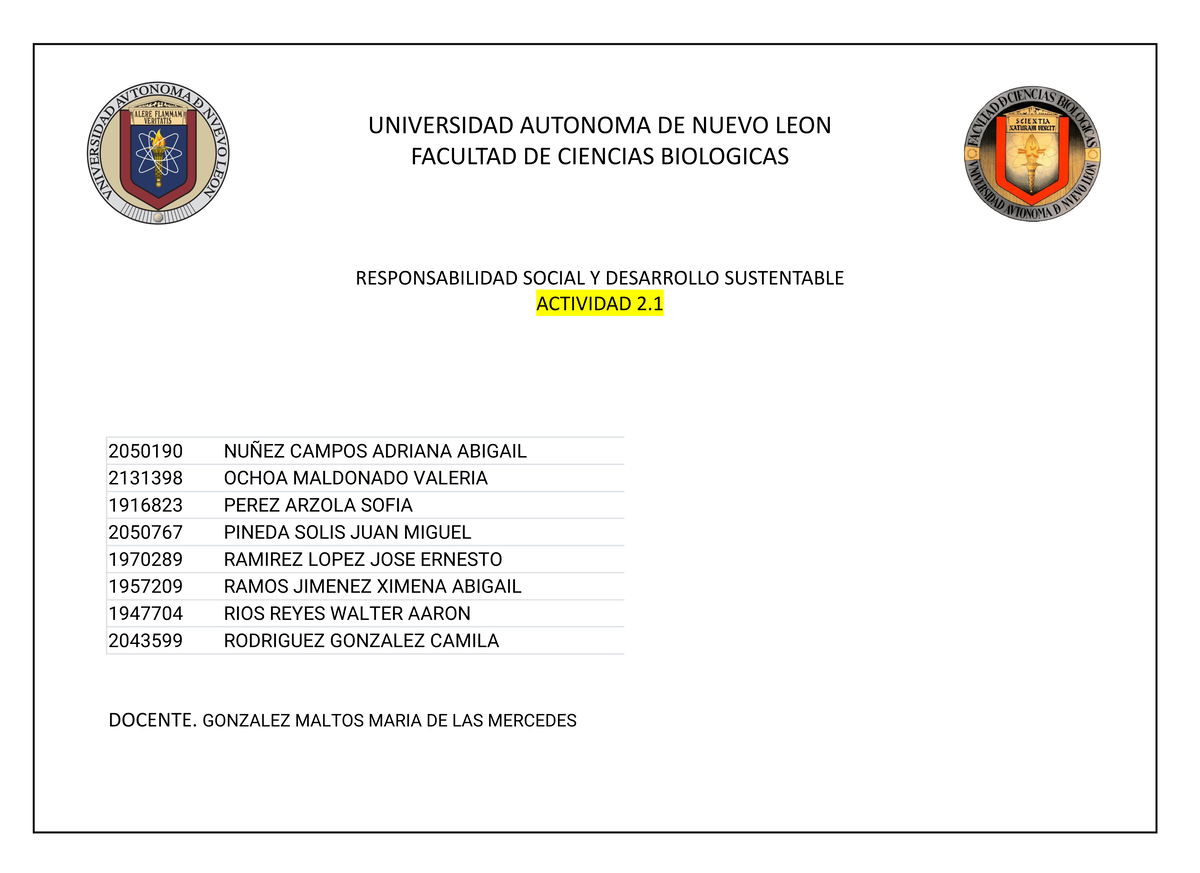 Actividad 2.1 Equipo 6 - tarea etapa 3 - UNIVERSIDAD AUTONOMA DE NUEVO ...