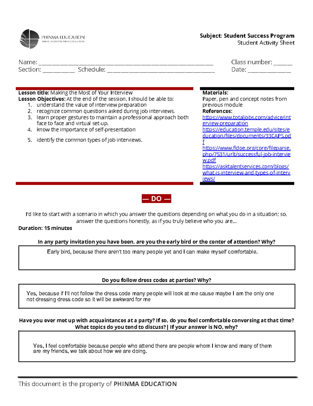 ssp-sersefsefsef-student-activity-sheet-name-studocu