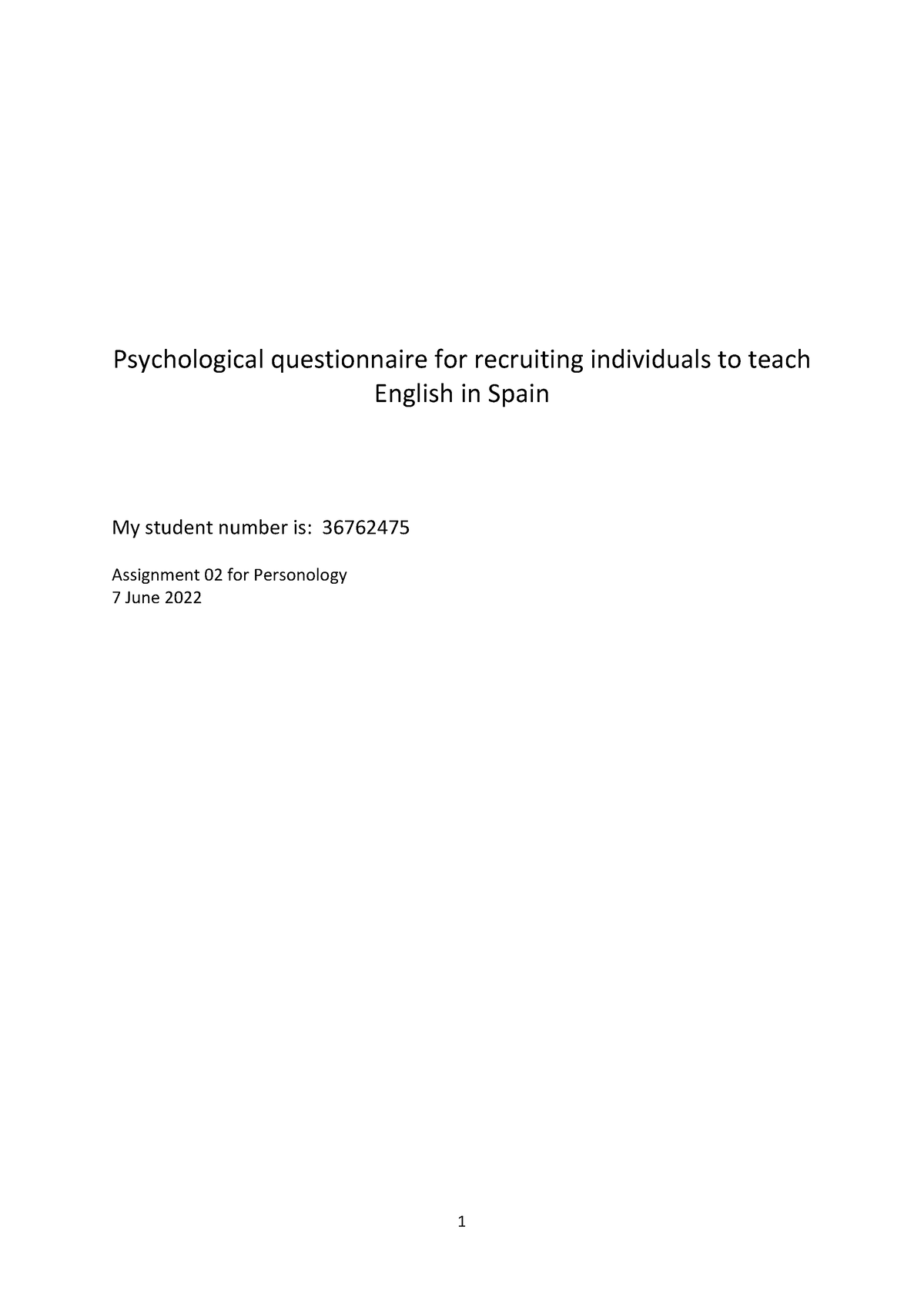 36762475 PYC4804 02 - Notes - Psychological questionnaire for ...