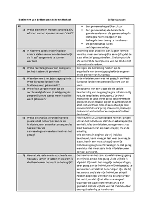 Werkboek Beginselen Van De Democratische Rechtsstaat 2023-2024 ...