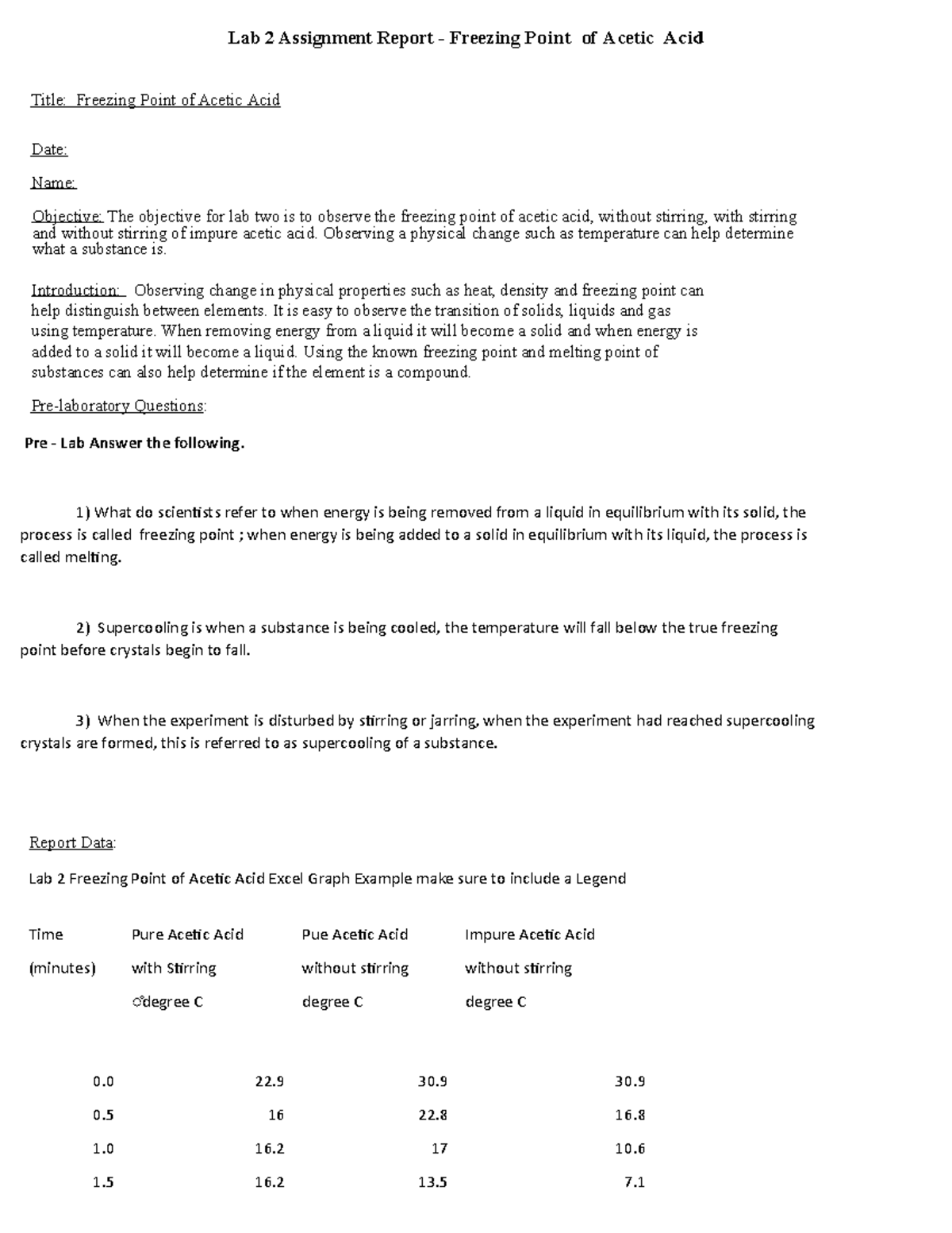 Lab 2 Assignment Report - Observing a physical bjective: The objective ...