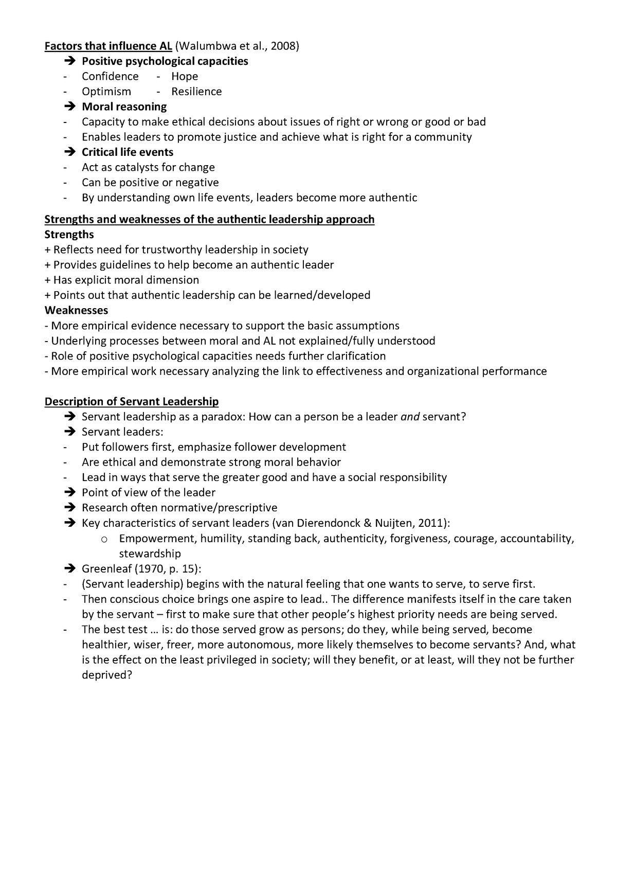 Leadership Skript 5 - Summary of the L&M Script Pt. 5 - Factors that ...