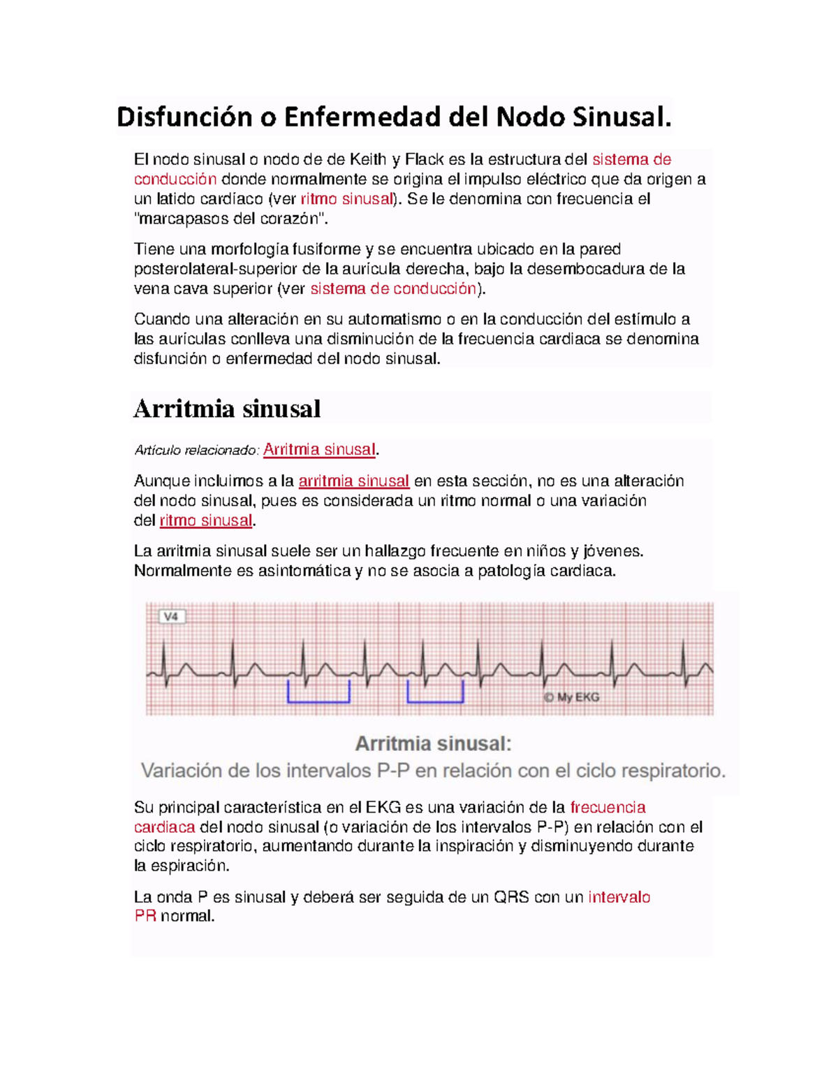 Disfunción O Enfermedad Del Nodo Sinusal - El Nodo Sinusal O Nodo De De ...