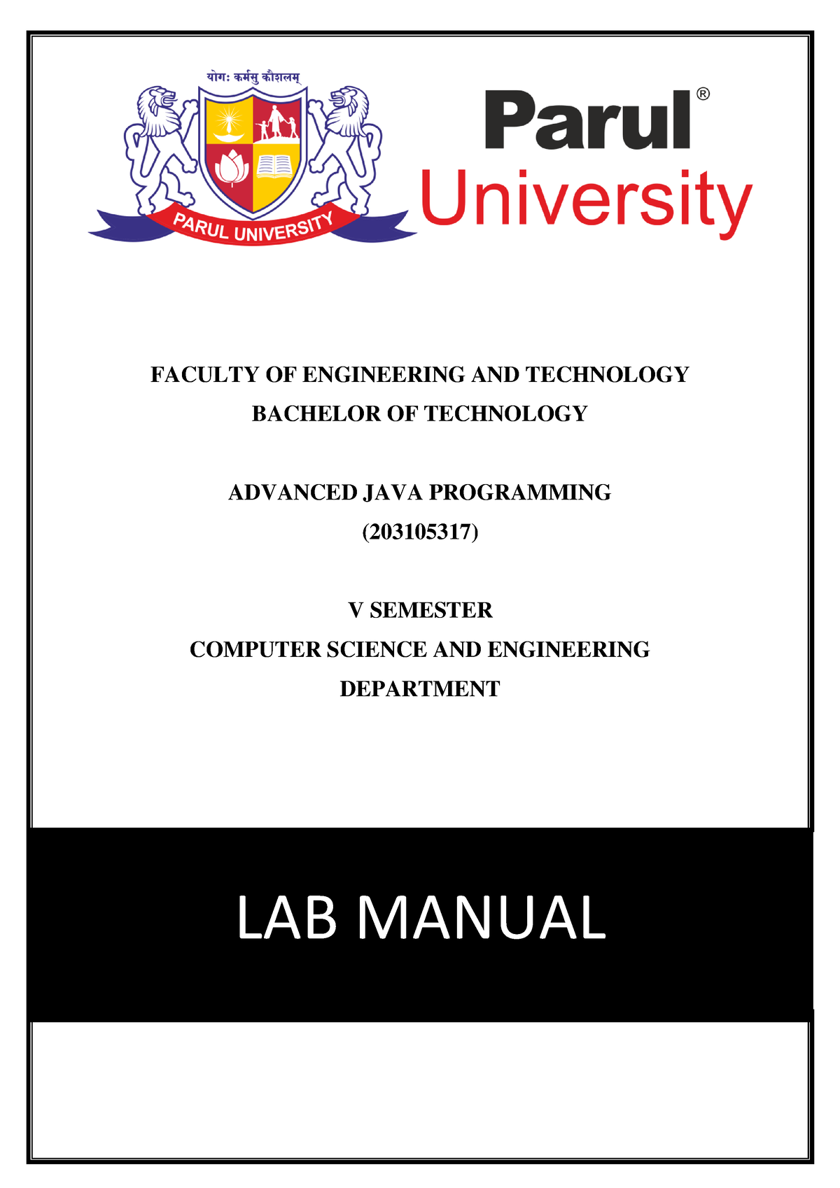 Web Programing Laboratory Manual - FACULTY OF ENGINEERING AND ...