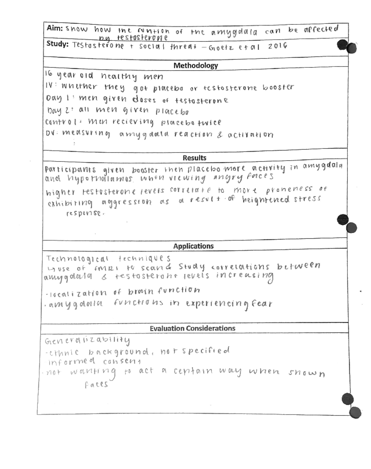 Goetz et al - Study summary with methodology, results, applications ...