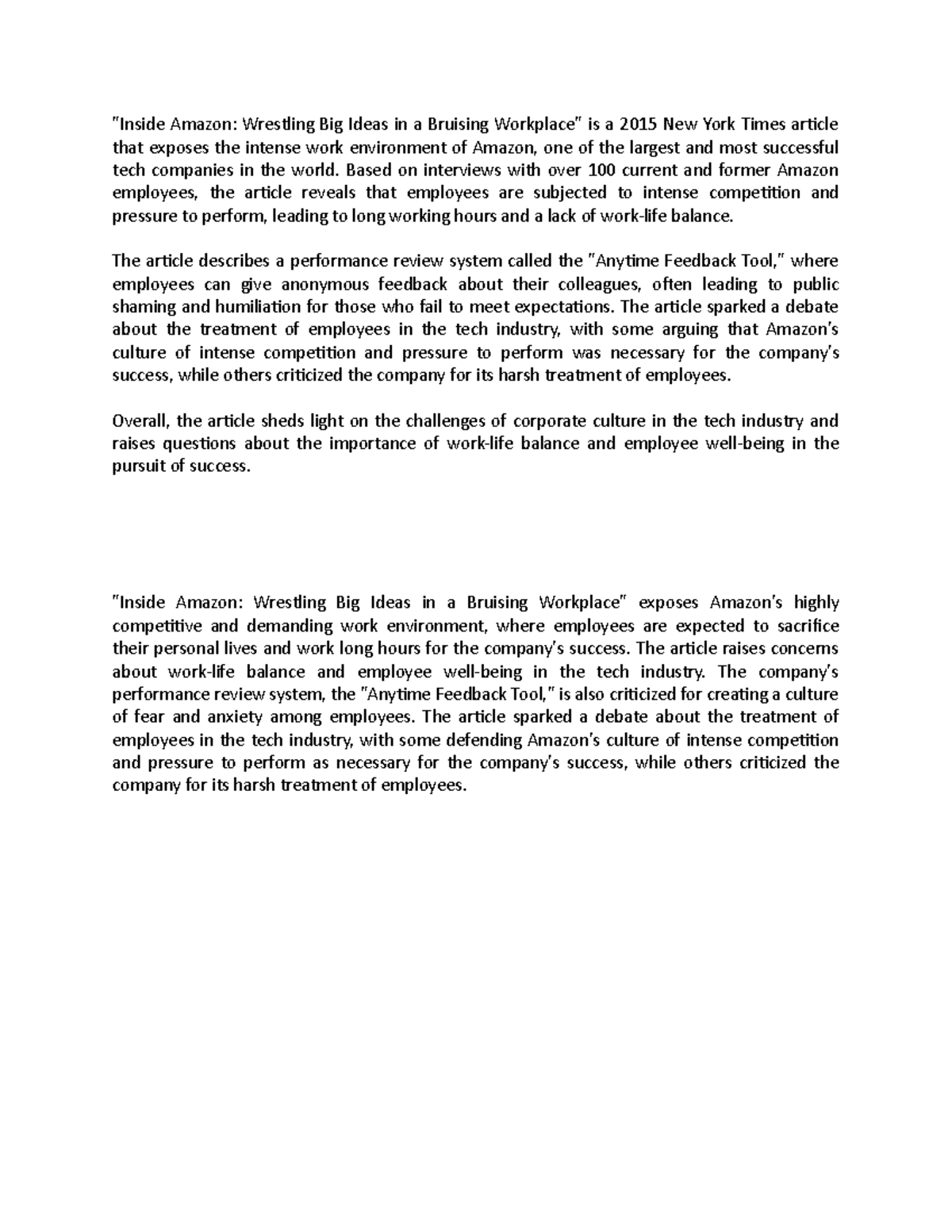 Inside Amazon Presentation final one "Inside Amazon Wrestling Big Ideas in a Bruising Studocu