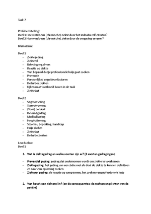 Taak 1 Blok 2 - Tutorial - Blok 2 Taak 1 Leerdoelen: Doodsoorzaak ...