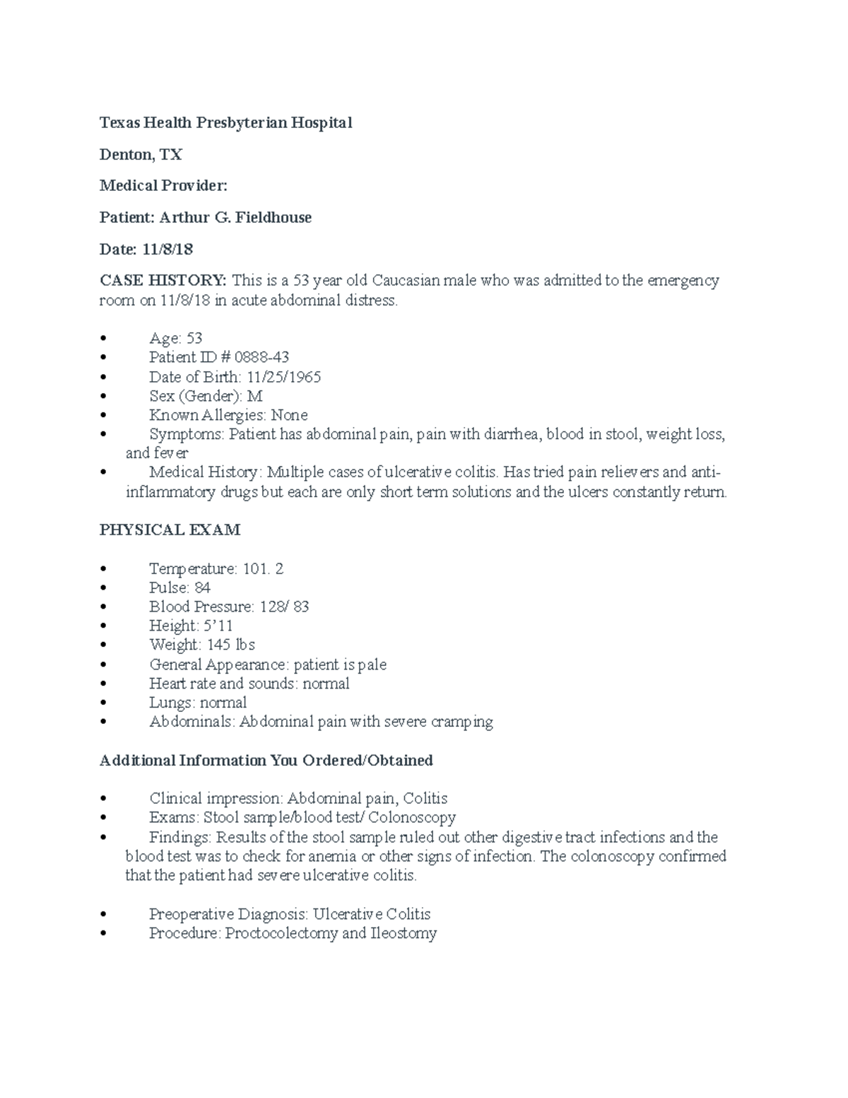 healthcare record terms assignment