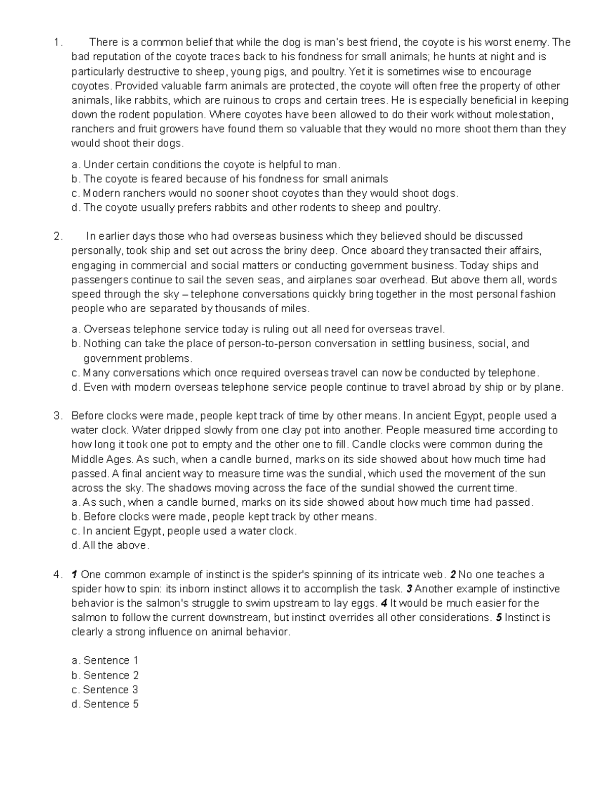 SkimmingFirstExercise There is a common belief that while the dog