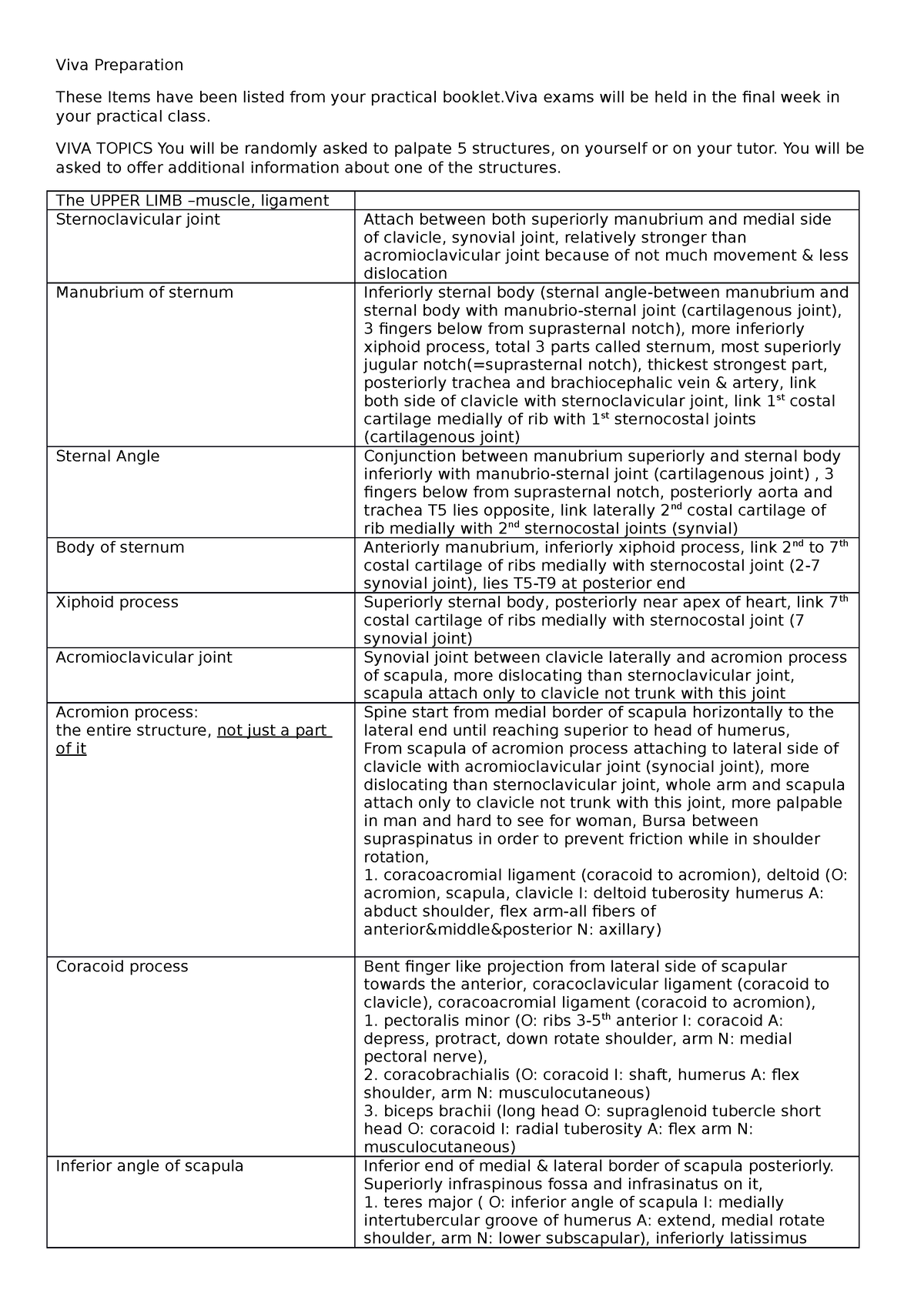 Viva Preparation - Viva Preparation These Items have been listed from ...