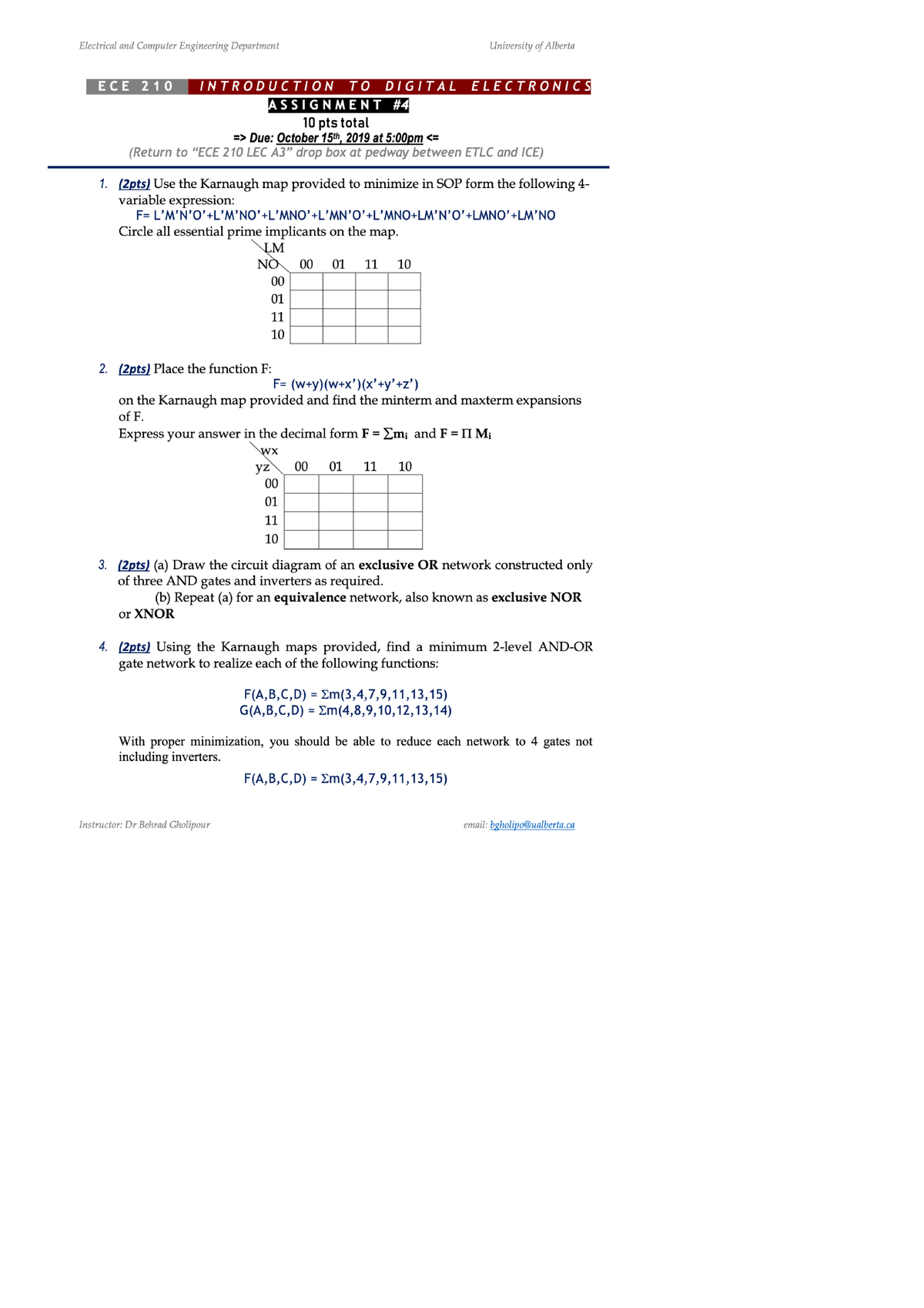 ECE210-A4 - Assignment 4 - ECE 210 Fall 2019 - Ece210 - Studocu