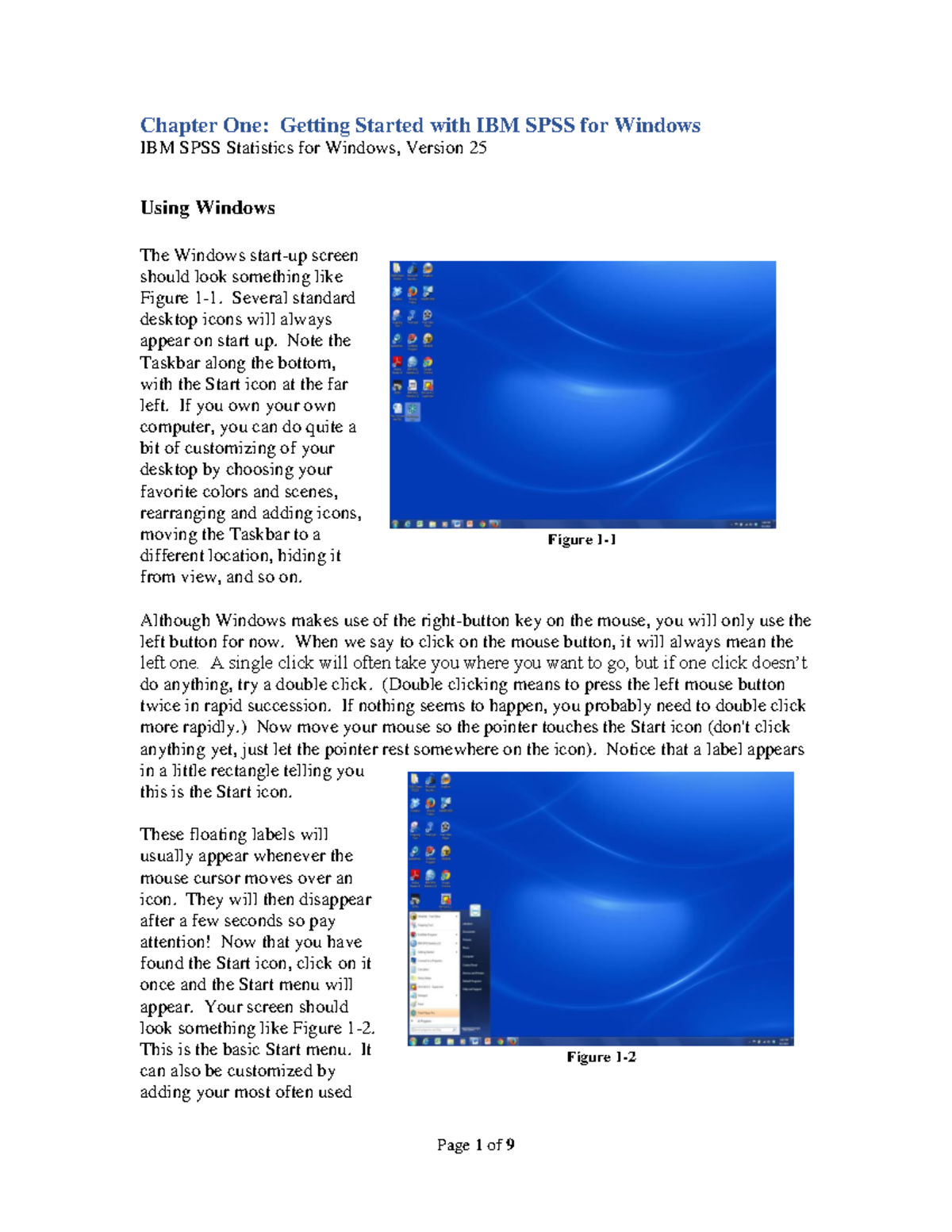 IBM SPSS Tutorial Chapter 1 - Chapter One: Getting Started with IBM ...