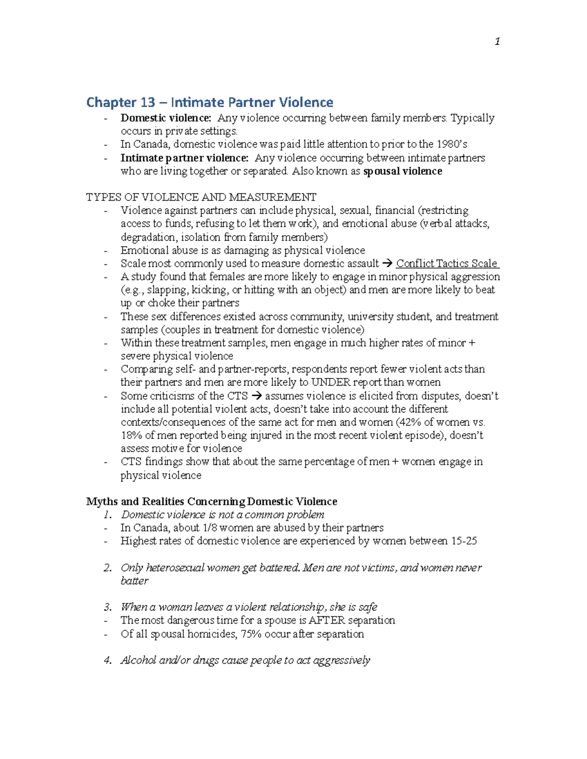 13. Chapter 13 – Intimate Partner Violence - 1 Chapter 13 Intimate ...