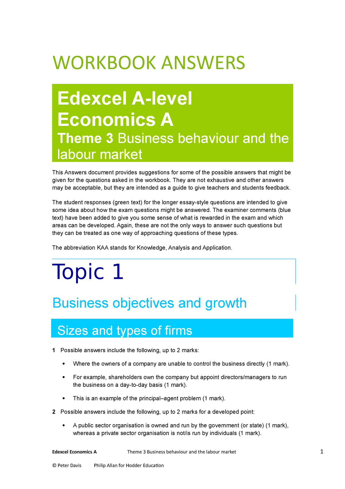 hodder education workbook answers economics theme 3