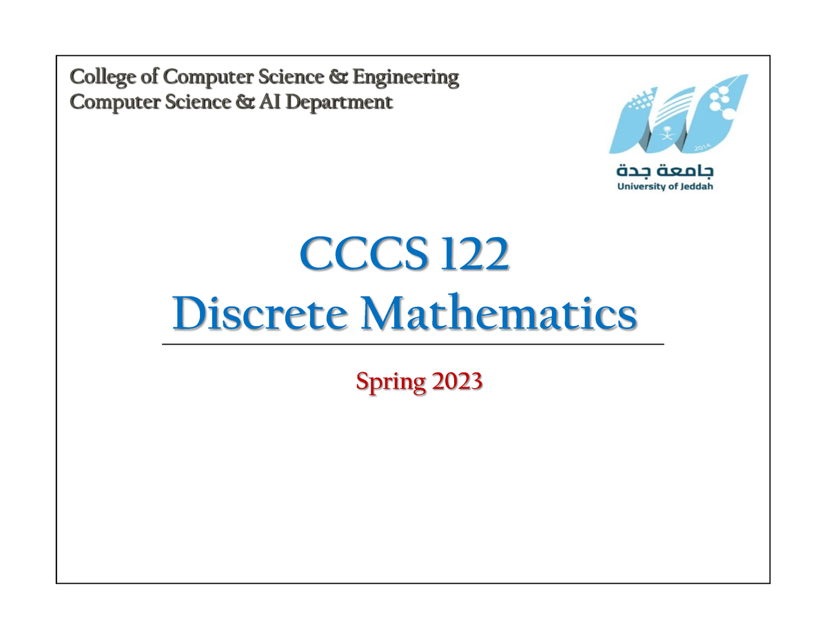 Chapter 1 - Test - Spring 2023 College Of Computer Science ...