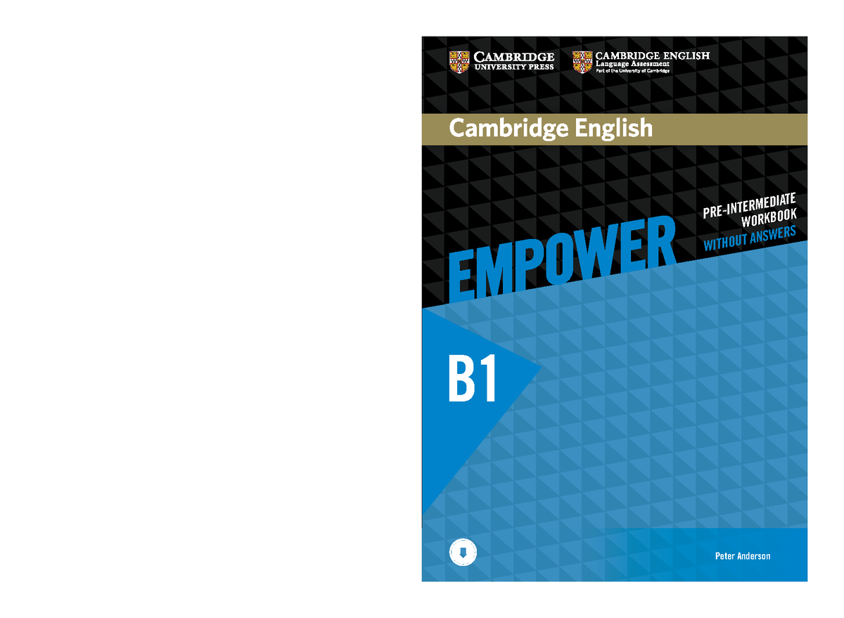 Empower English Cambridge B1 Workbook - B EMPOWEREMPOWEREMPOWER Peter ...