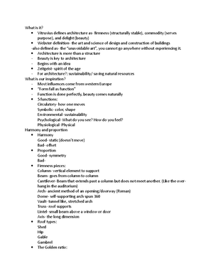 Chpater 2 Part B Architecture notes - Rhythm is the repetition of ...