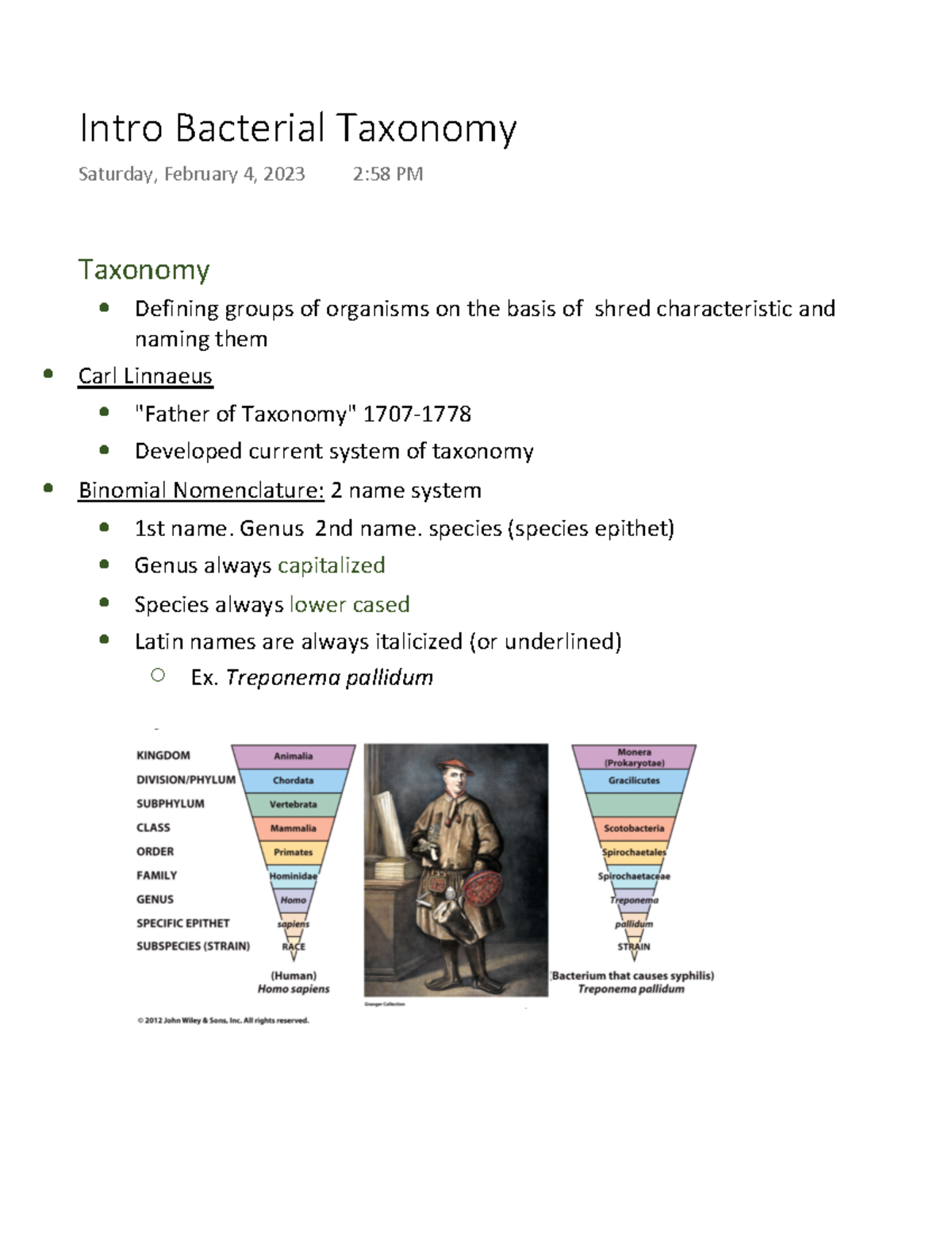 Intro Bacterial Taxonomy - Taxonomy Defining Groups Of Organisms On The ...