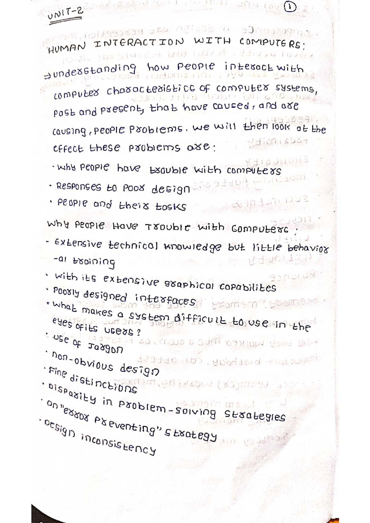 Unit2 HCI - Hci unit 2 hand written notes - Information technology ...