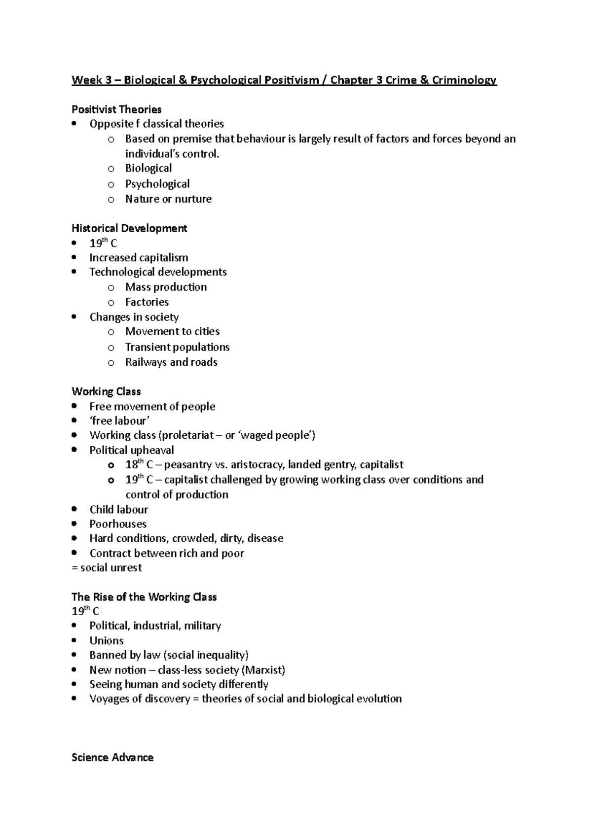 Week 3 – Biological & Psychological Positivism : Chapter 3 Crime ...