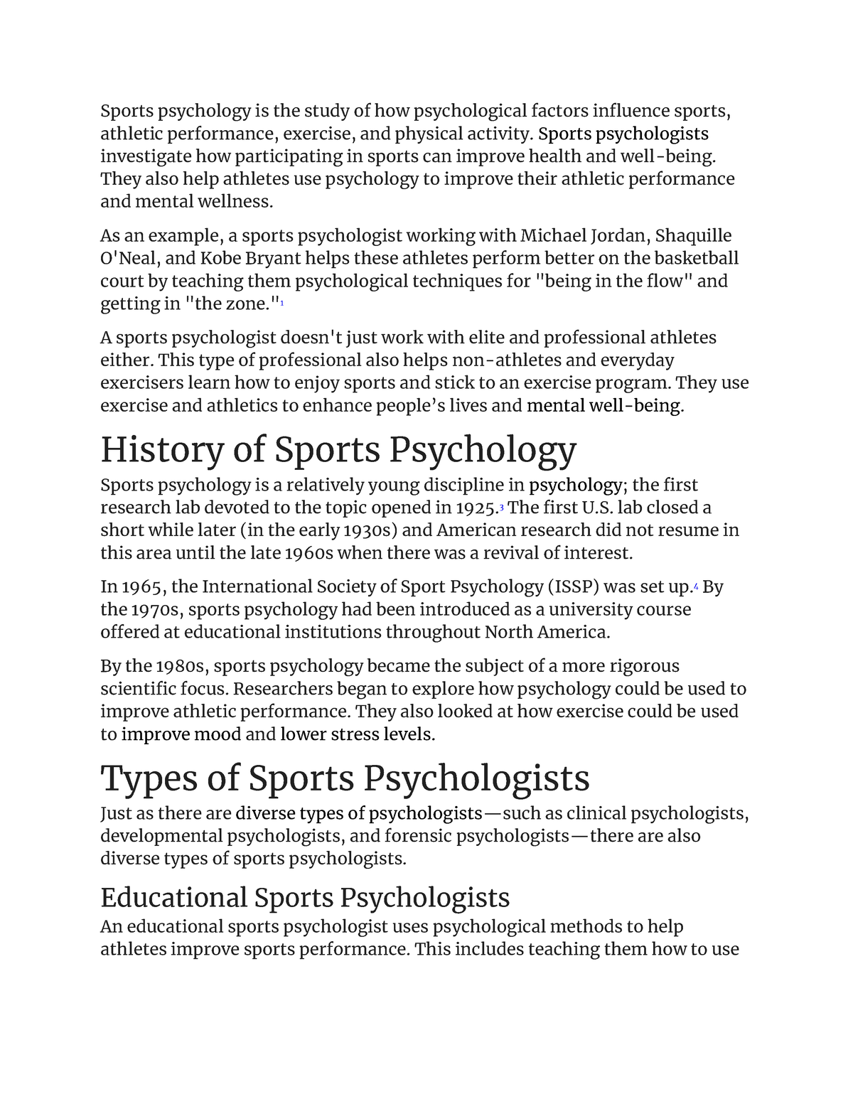 research papers in sports psychology