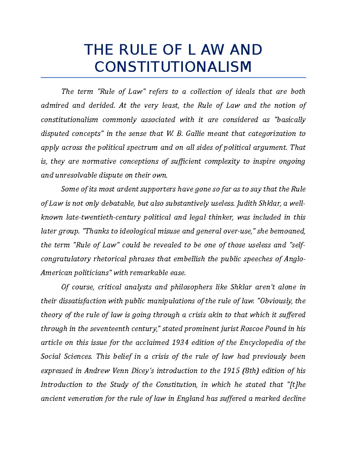 the-rule-of-l-aw-and-constitutionalism-the-rule-of-l-aw-and