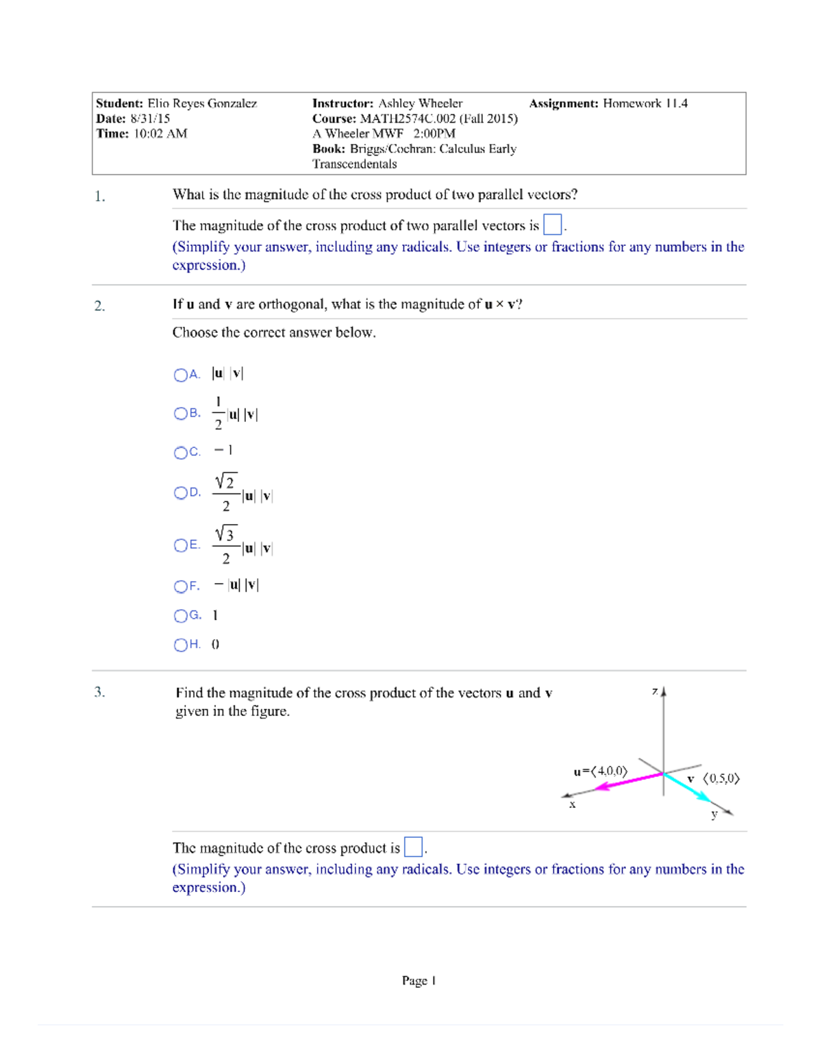 MATH HW 4 - MATH HW 4 - Student: Elio Reyes Gonzalez Instructor: Ashley ...