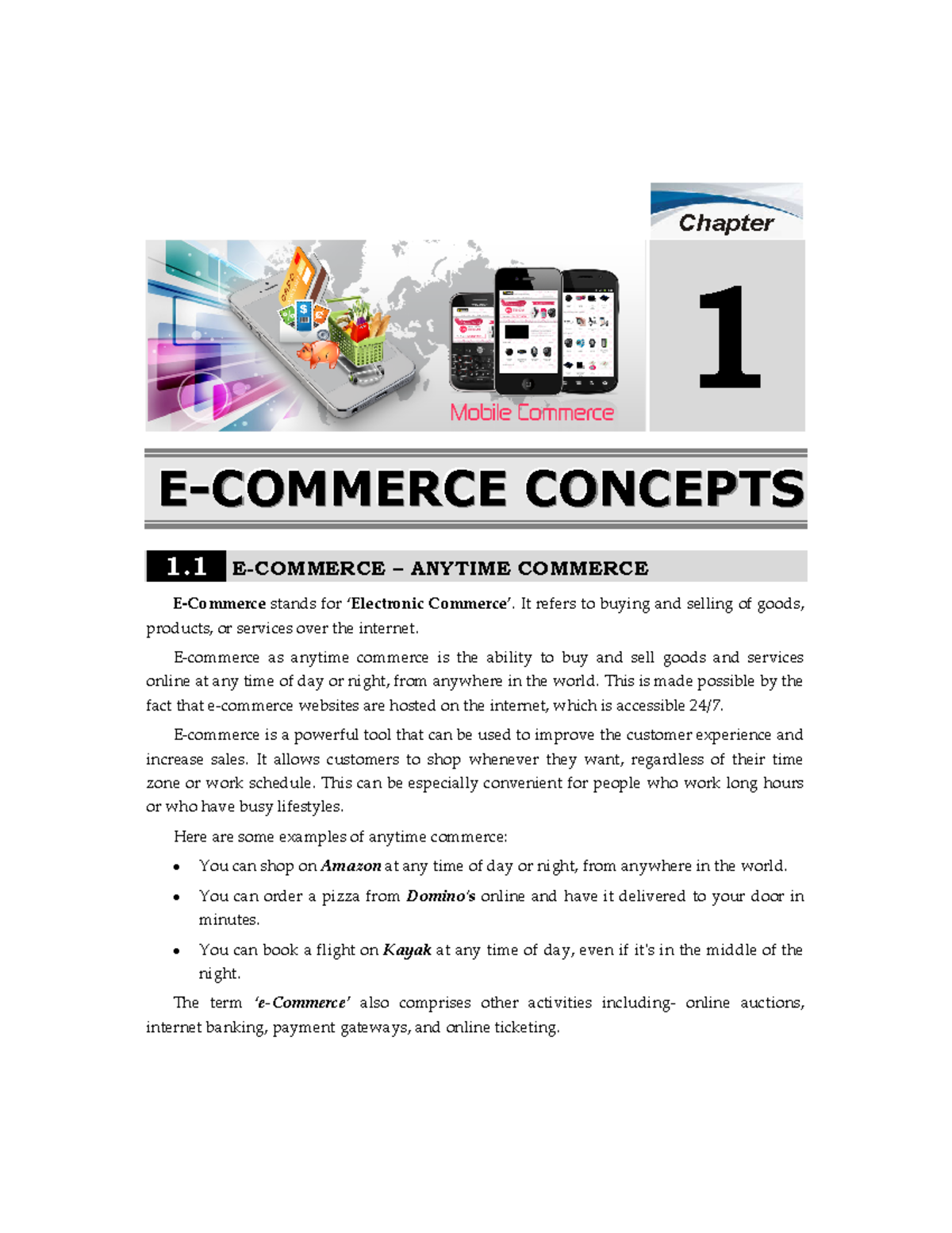 E Commerce M Commerce Concpts - Chapter 1 EE- E ...