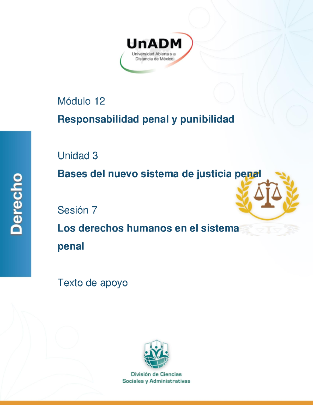 DE M12 U3 S7 TA - Bxhnc - Unidad 3. Bases del nuevo sistema de justicia ...