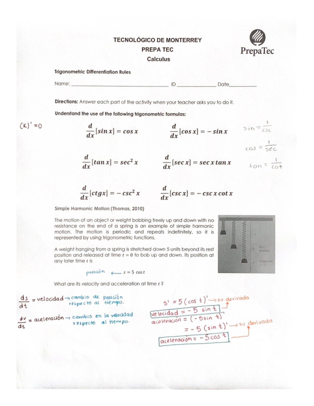 Actividad 2 - Calculo Diferencial - Studocu