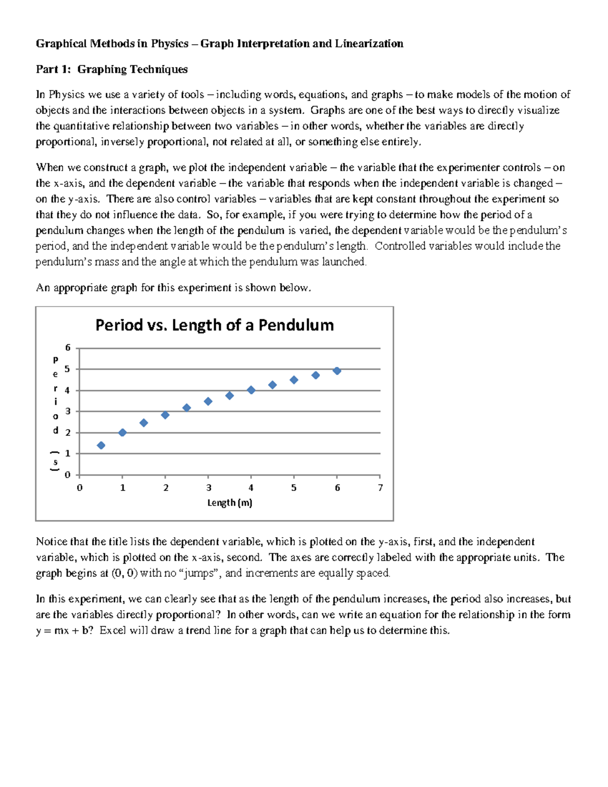 Ap1summerpart 2graphmeth - Graphical Methods in Physics – Graph ...