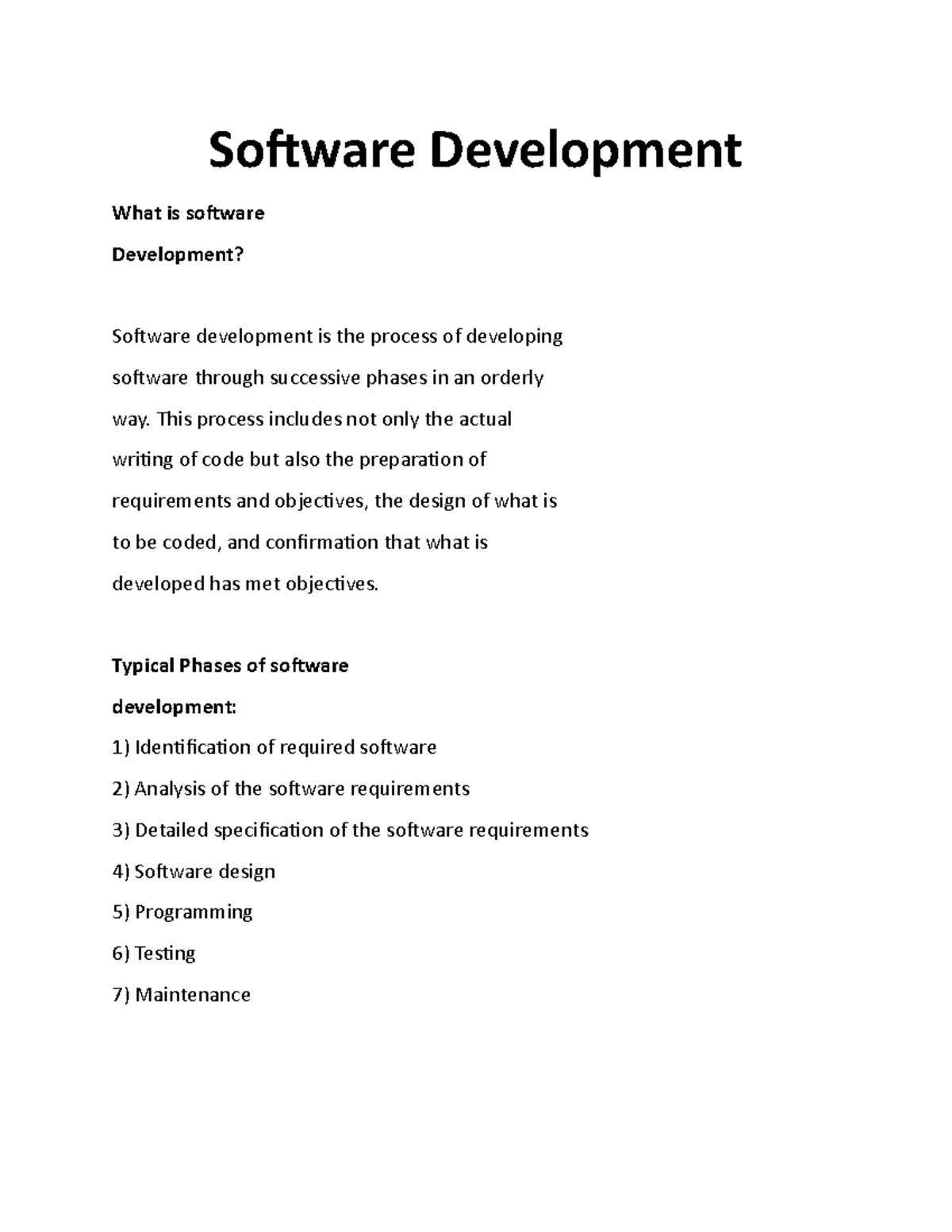 Software Development - What is software Development? Software ...