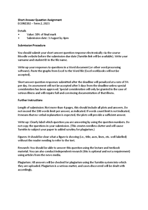 Econ 1101 Notes - Chapter 1-10 - Econ 1101 Notes Chapter 1: Comparative ...
