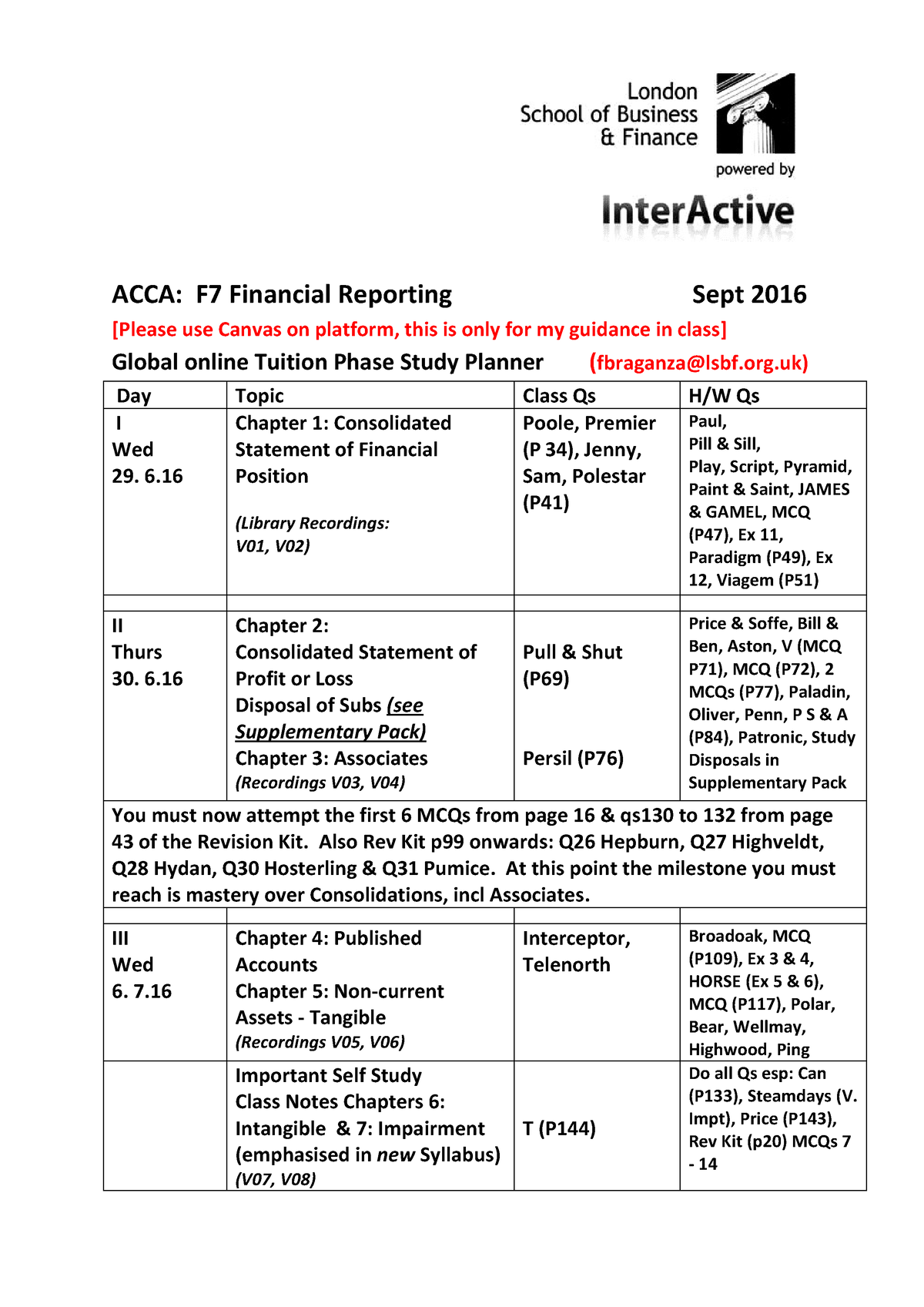 Lsbf Acca F7 Sept 2016 Lectures-note - ACCA: F7 Financial Reporting ...