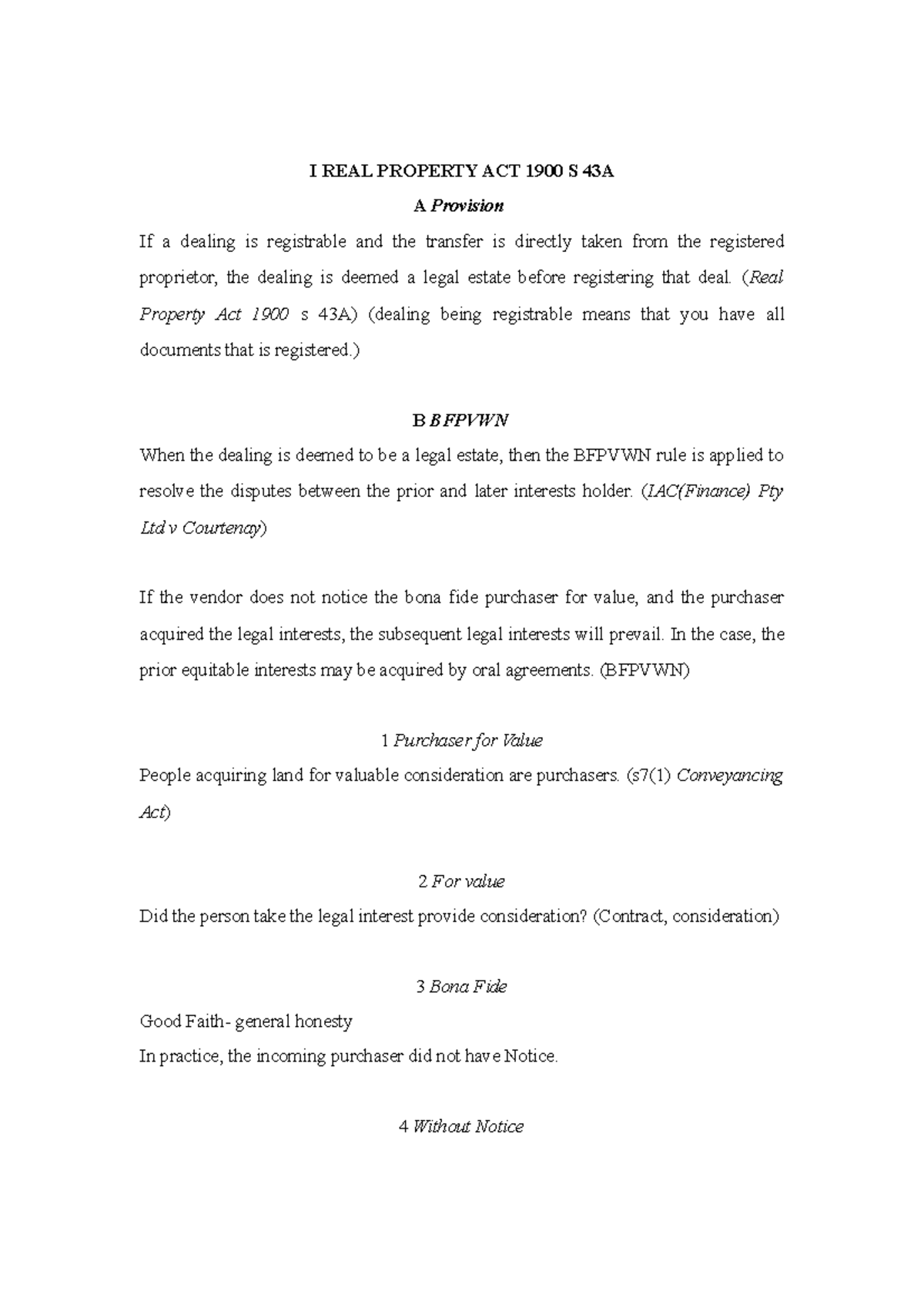 Real Property Act 1900