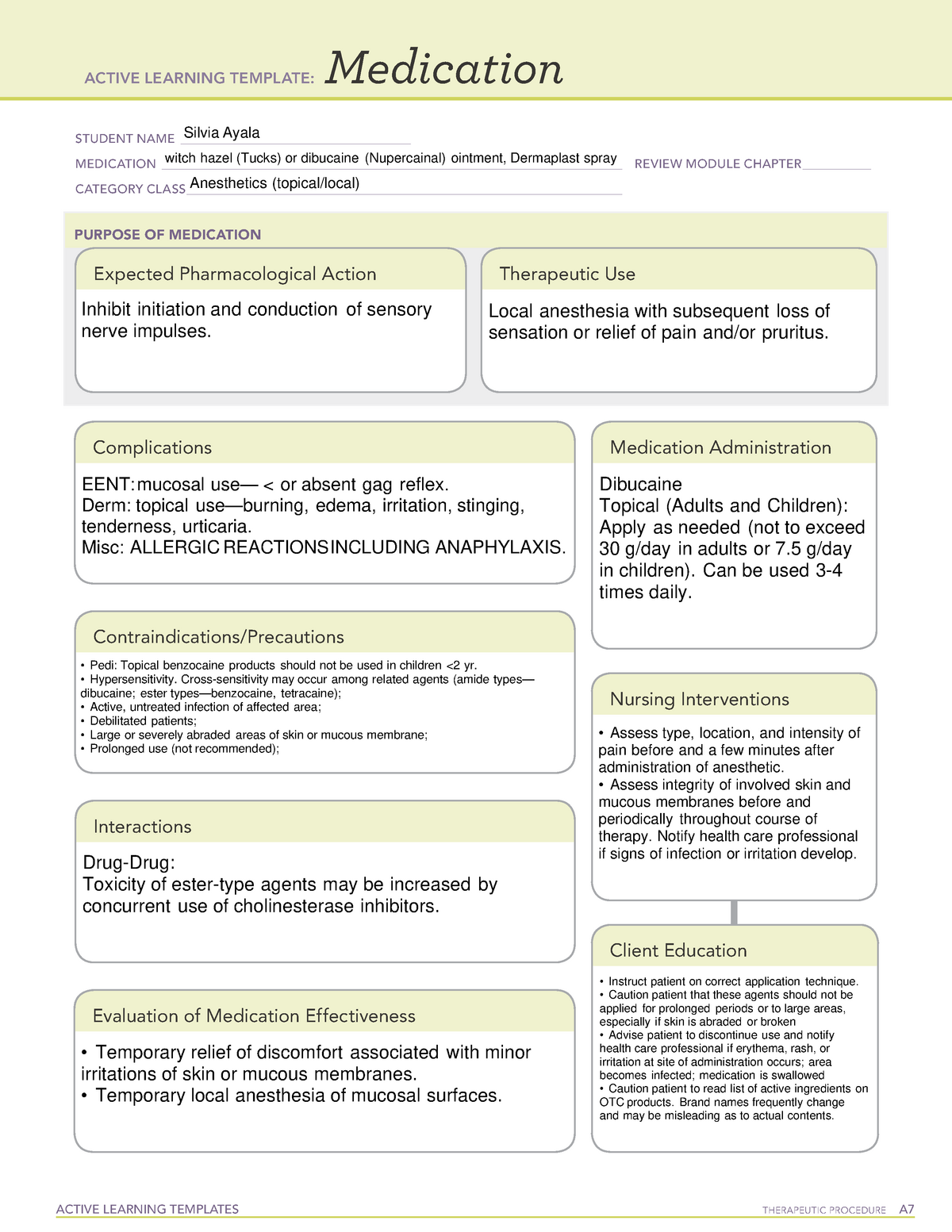 Topical for perineum Med Template - ACTIVE LEARNING TEMPLATES ...