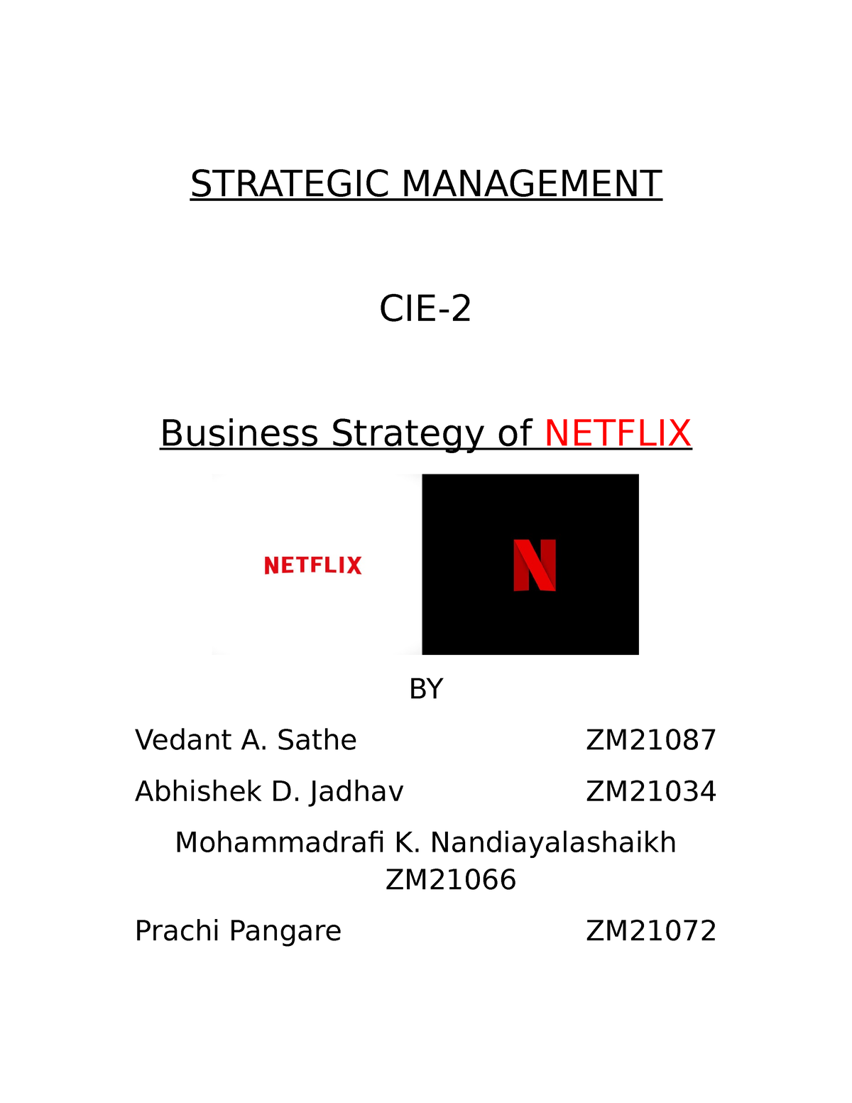 netflix case study strategic management pdf