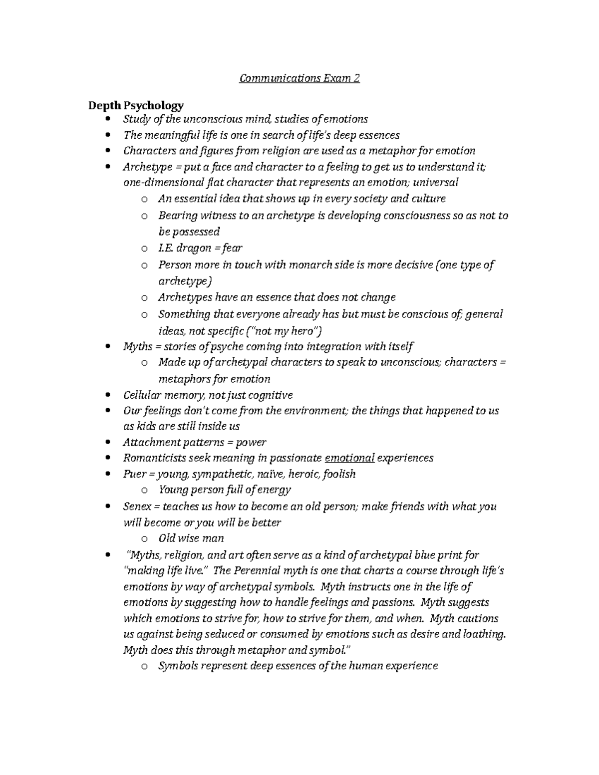 Comm 256 Exam 2 - Exam 2 study guide Professor Mortenson This course ...