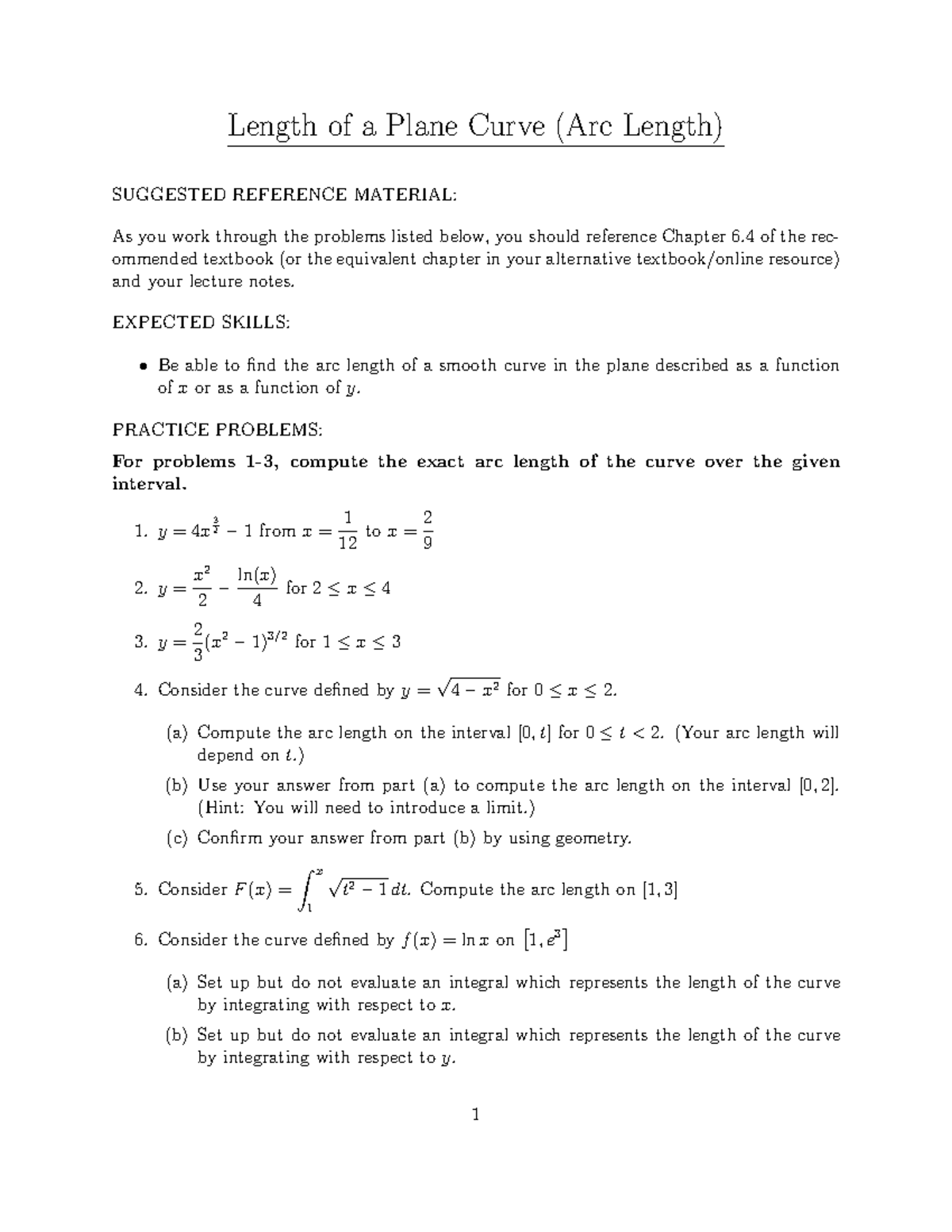 homework-arc-length-length-of-a-plane-curve-arc-length-suggested