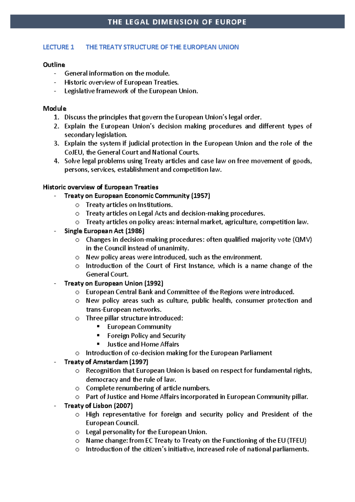 LDo E Summary PDF - legal dim notes - Warning: TT: undefined function ...