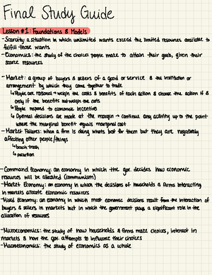 ECON Chapter 2 - NOTES - CHAPTER 2 TRADEOFFS, COMPARATIVE ADVANTAGE ...