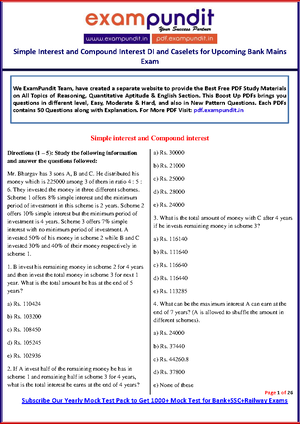 Di And Caselet Questions Based On Profit And Loss For Upcoming Mains ...