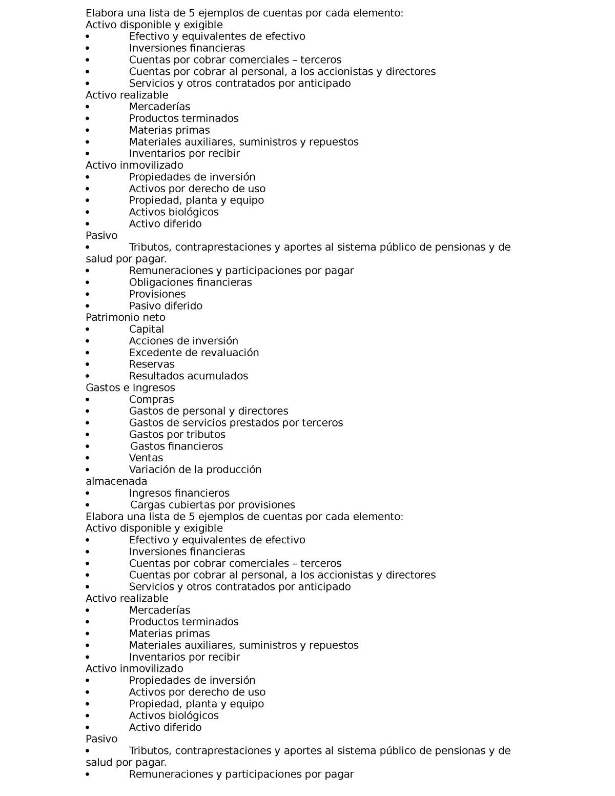 Semana 5 Tema 1 Tarea Ejemplos De Cuentas Del Plan Contable General