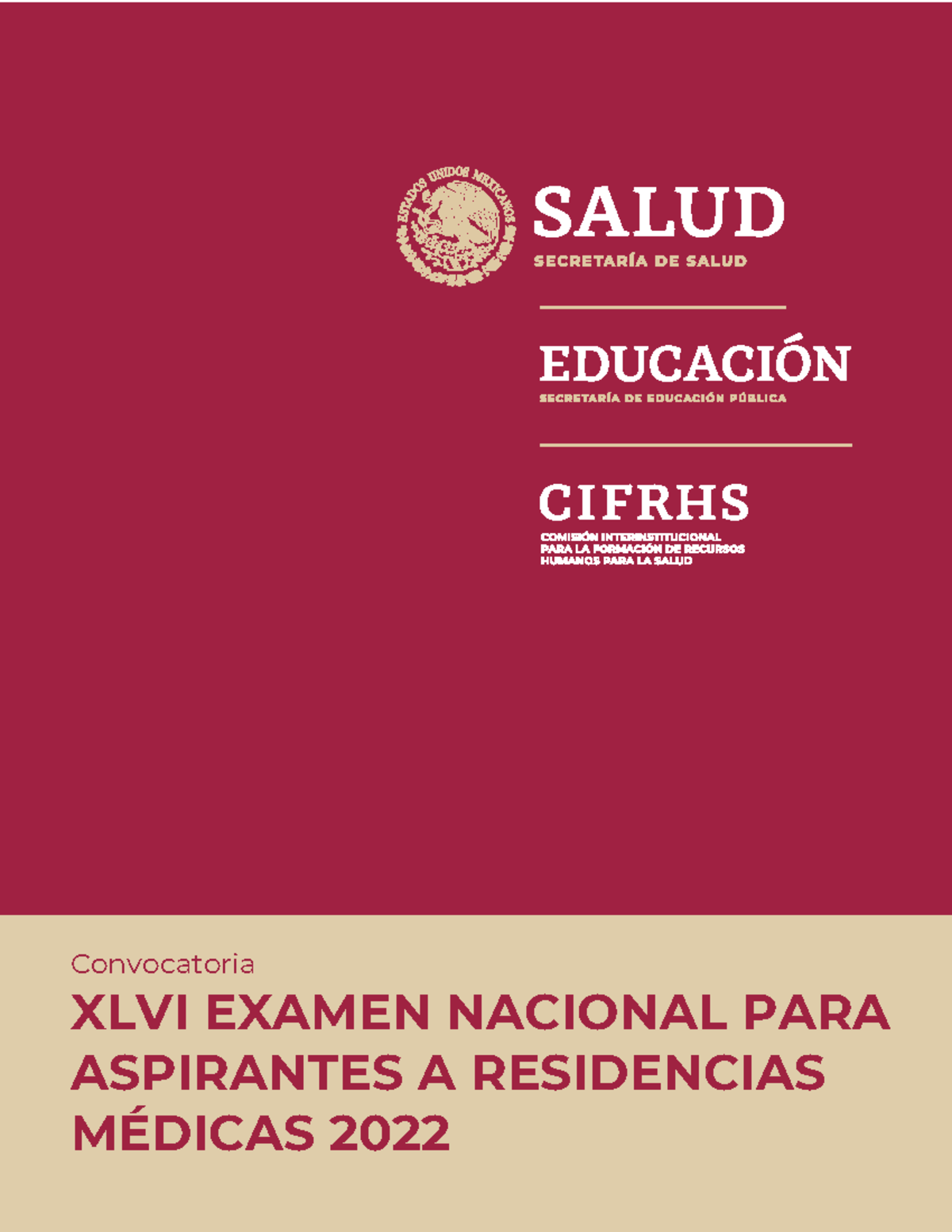 2022 Convocatoria Enarm 220404 0945H Convocatoria XLVI EXAMEN