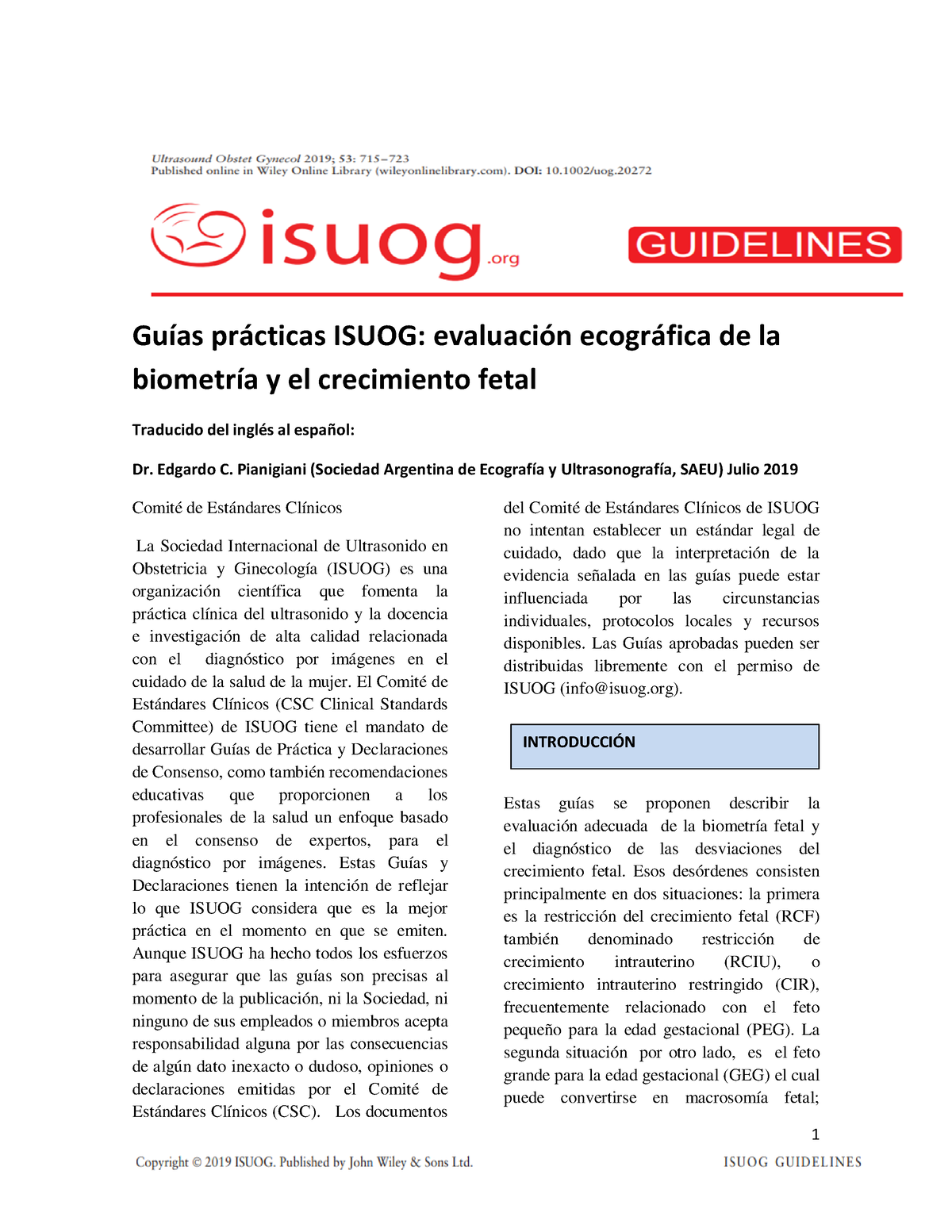 Ev. Ecográfica De La Biometría Y Crecimiento Fetal - GuÌas Pr·cticas ...