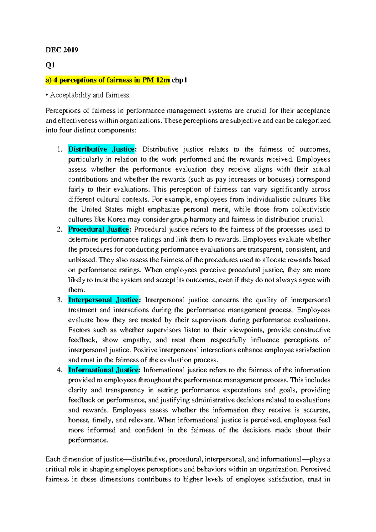 DEC 2019 HRM544 - Performance Management (HRM 544) ANSWER - DEC 2019 Q ...