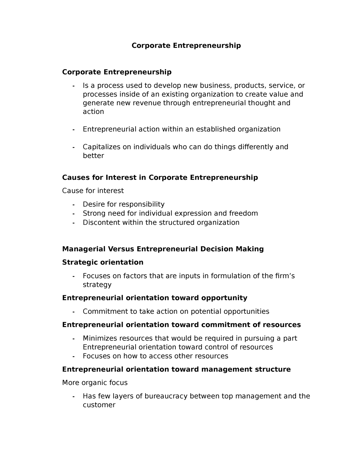 What Is Corporate Entrepreneurship - Corporate Entrepreneurship ...