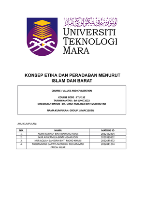 CTU152 Group Assignment-converted - CTU 152 PENGHAYATAN ETIKA DAN ...